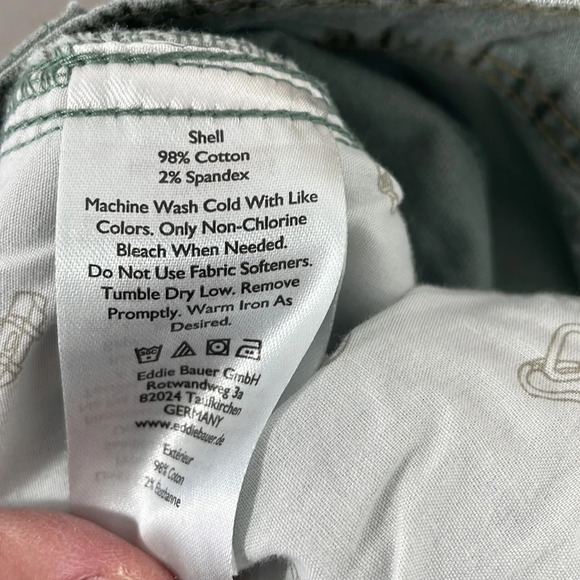 Eddie Bauer Jeans NWT Flex Diamond Dobby Green Slim Size 38x30 - Picture 9 of 12